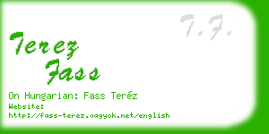 terez fass business card